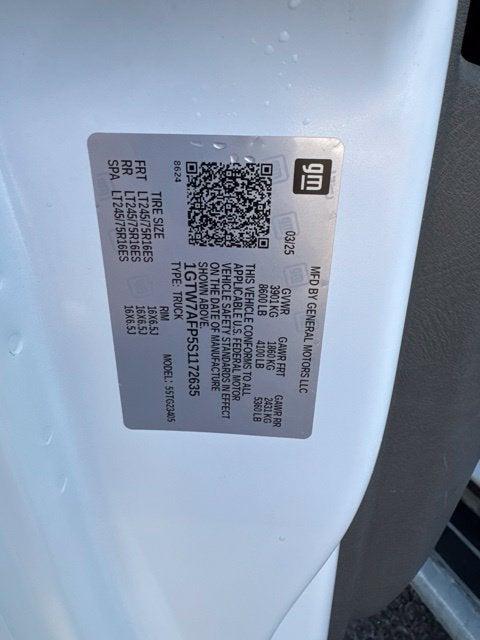 2025 GMC Savana Cargo Work Van