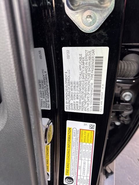 2022 Honda Accord Sedan Sport SE