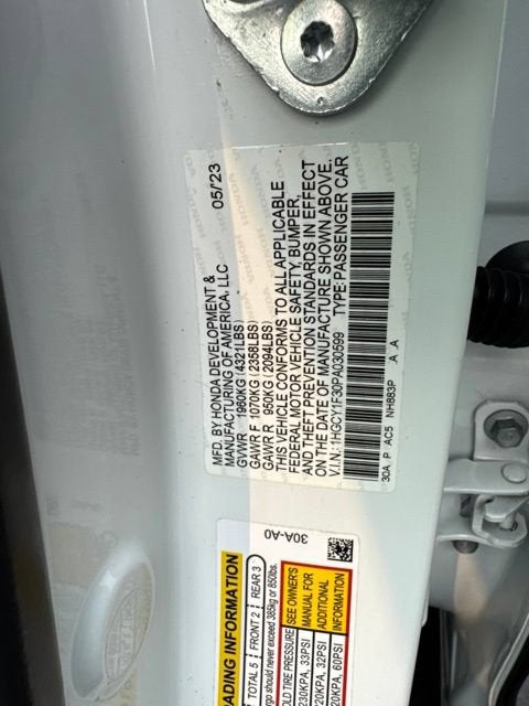2023 Honda Accord Sedan EX