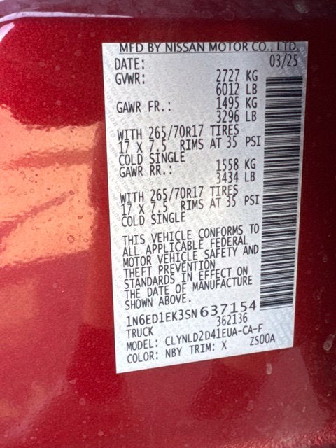 2025 Nissan Frontier PRO-4X