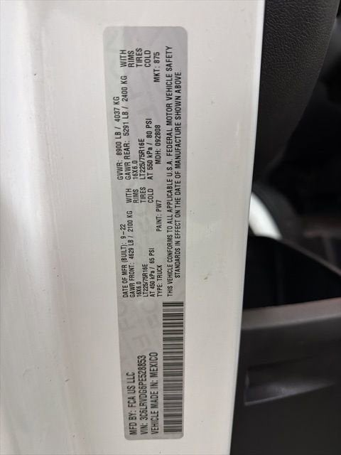 2023 RAM ProMaster Cargo Van NA